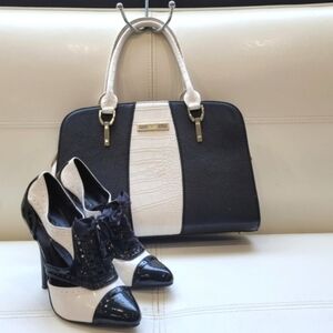 Black And White Purse